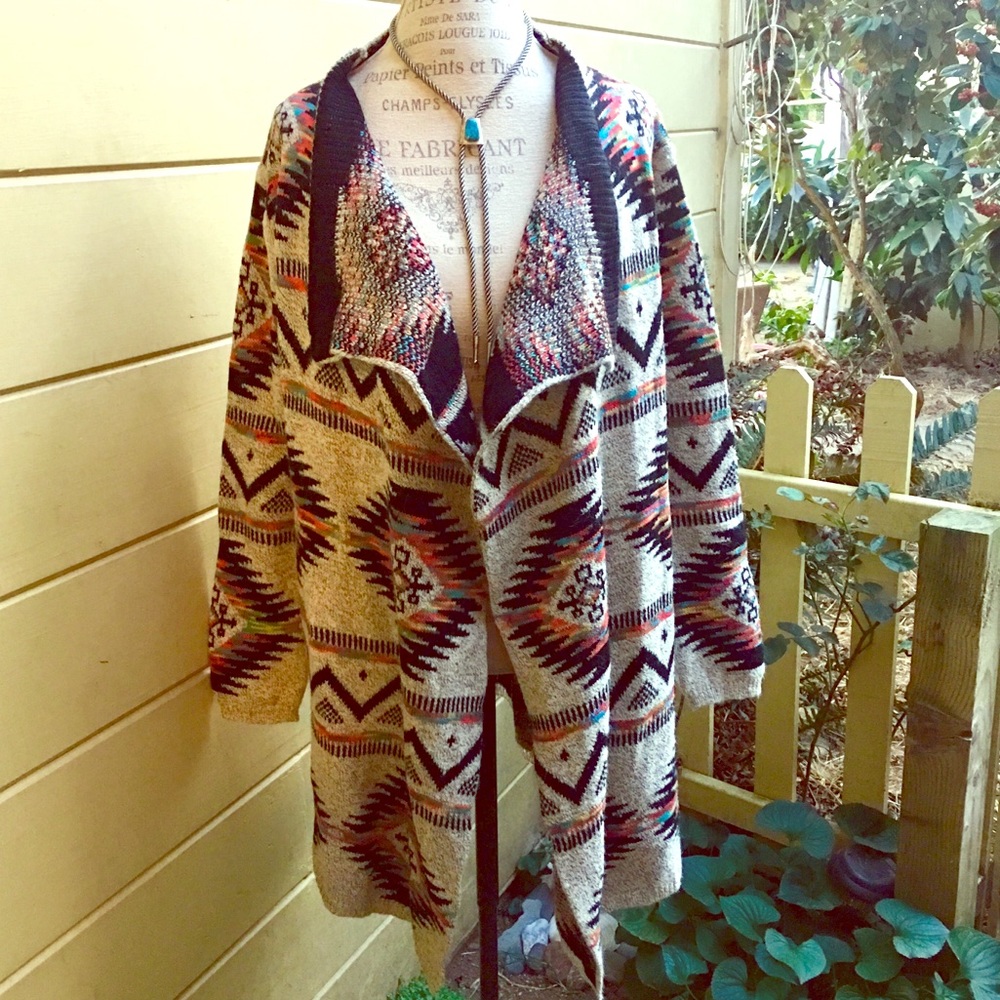 Colorful Navajo-inspired Sweater